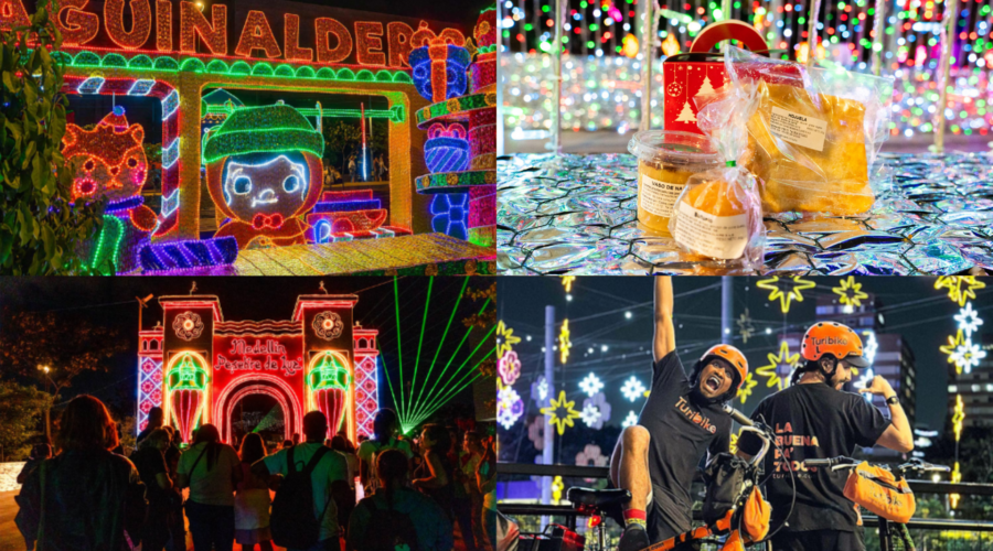 ¡Estas son 4 maneras de experimentar las luces navideñas de Medellín!